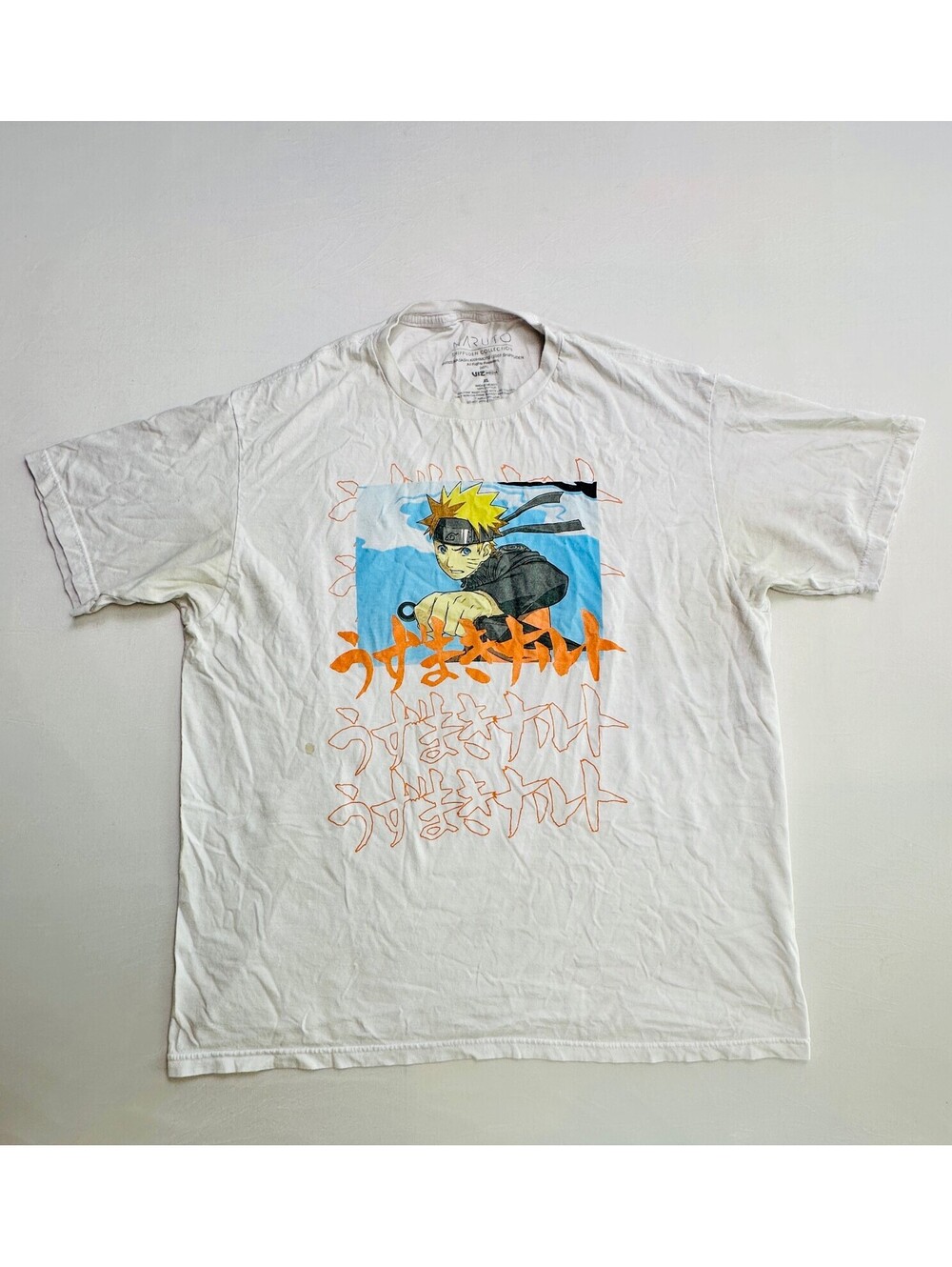 Naruto Shippuden Collection XL White Graphic T-Shirt